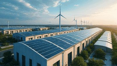 Renewable Energy in Manufacturing: Solar and Wind-Powered Factories